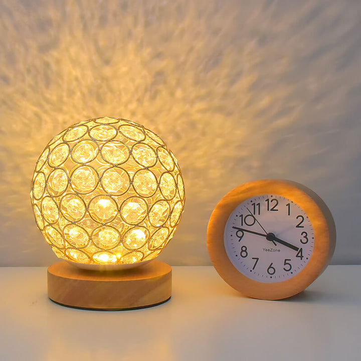 Lisslune | Modern Minimalistic Round USB Rechargeable LED Night Light Table Lamp