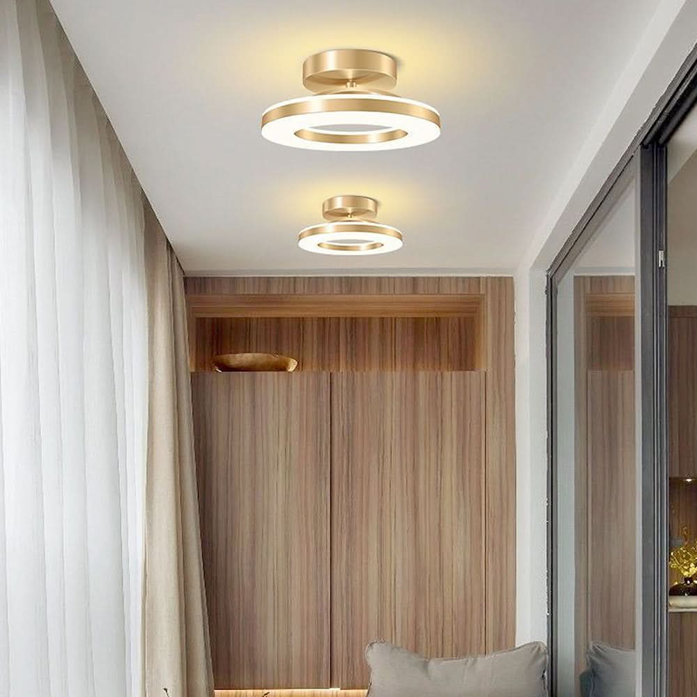 Lisslune | ZAYNO Black LED Ceiling Light – Modern Flush Mount