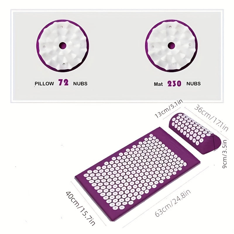 Lisslune | Ultimate Acupuncture Massage Mat and Pillow Set