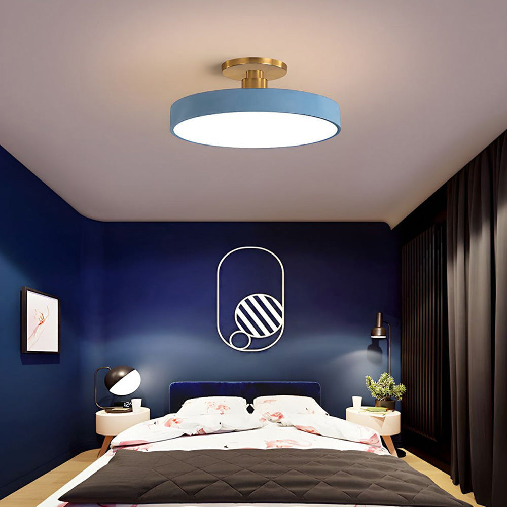 Lisslune | Modern LED Semi Flush Mount Ceiling Light | Energy-Saving. Durable Design for Hallway. Dining Room & Living Room