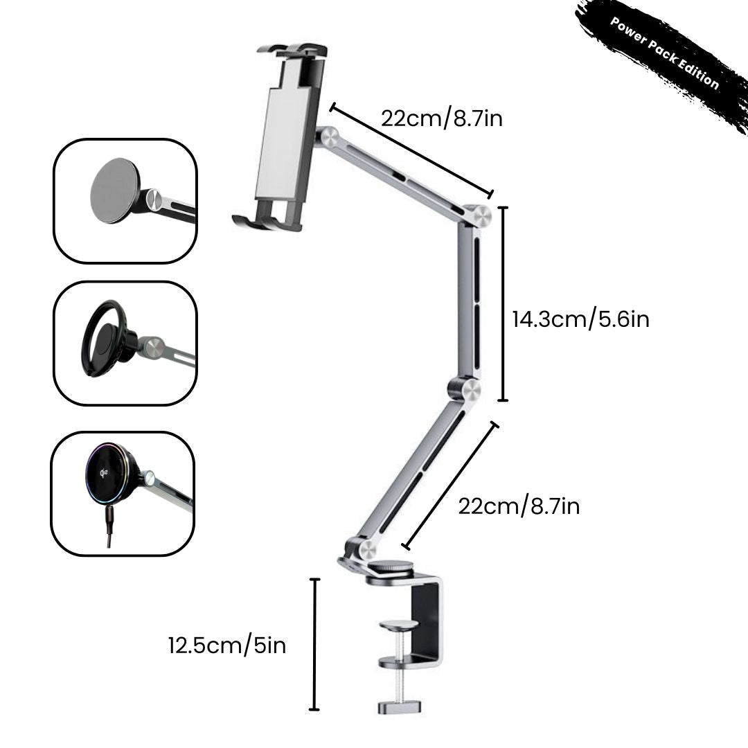 Lisslune | SuperGrip Table Mount: Phone & Tablet