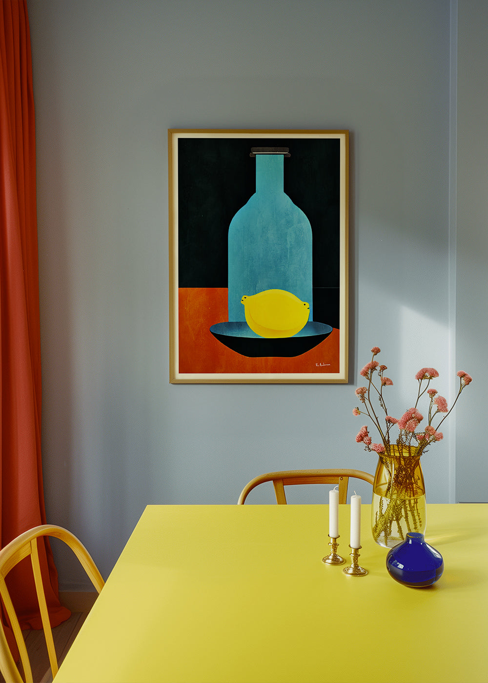 Lisslune | Bottle with lonely lemon