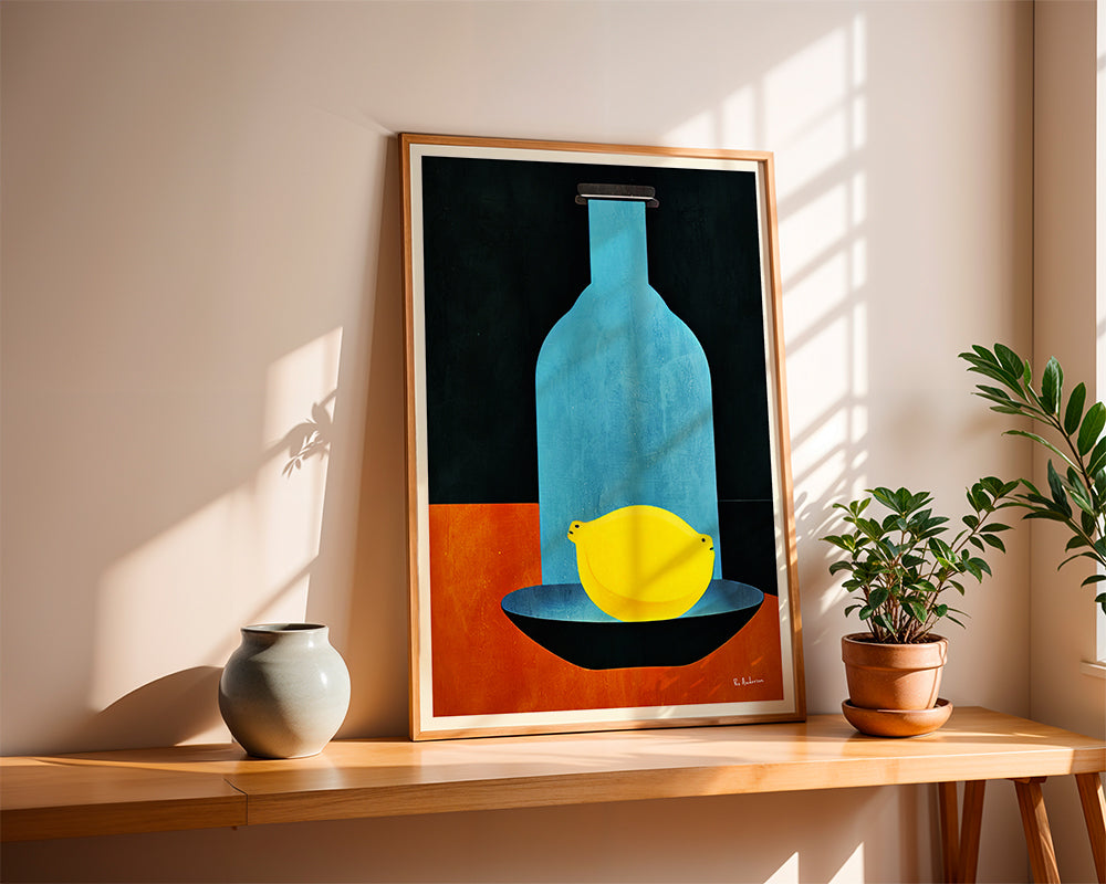 Lisslune | Bottle with lonely lemon