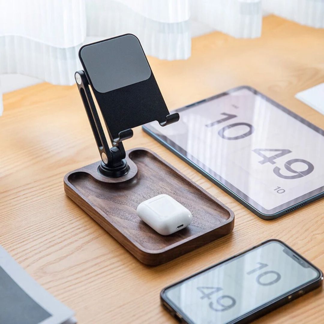 Lisslune | Super Wood Phone Stand: Storage