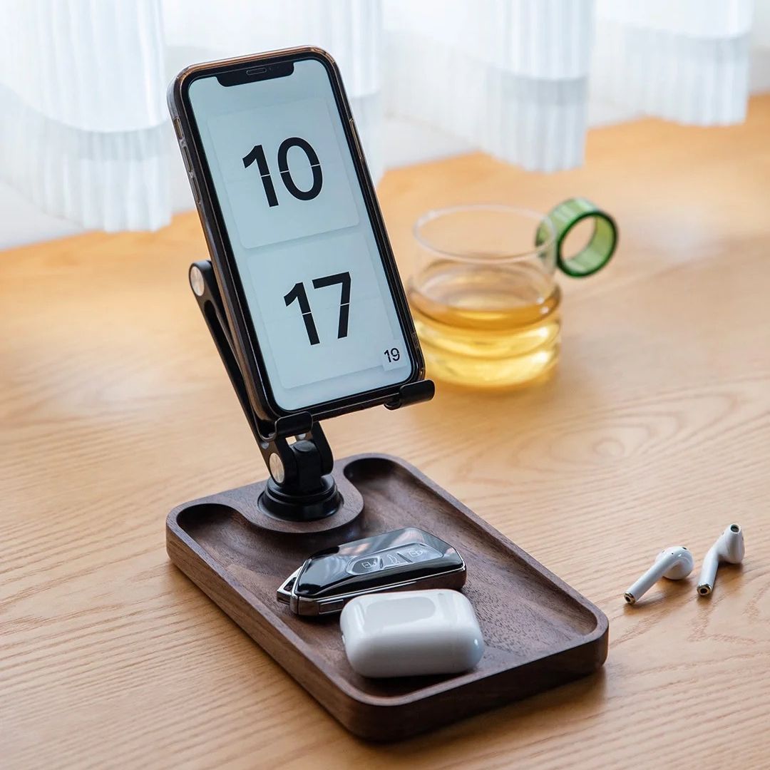 Lisslune | Super Wood Phone Stand: Storage