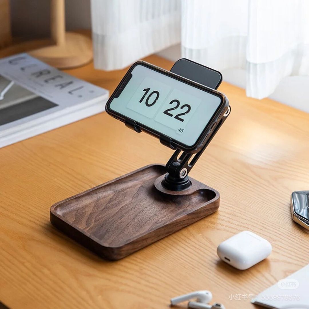 Lisslune | Super Wood Phone Stand: Storage