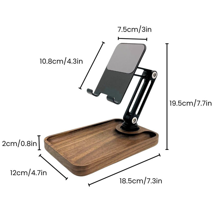 Lisslune | Super Wood Phone Stand: Storage