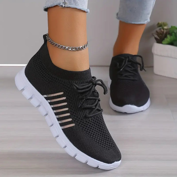 Lisslune | Breathable Lace-Up Running Trainer Sneakers