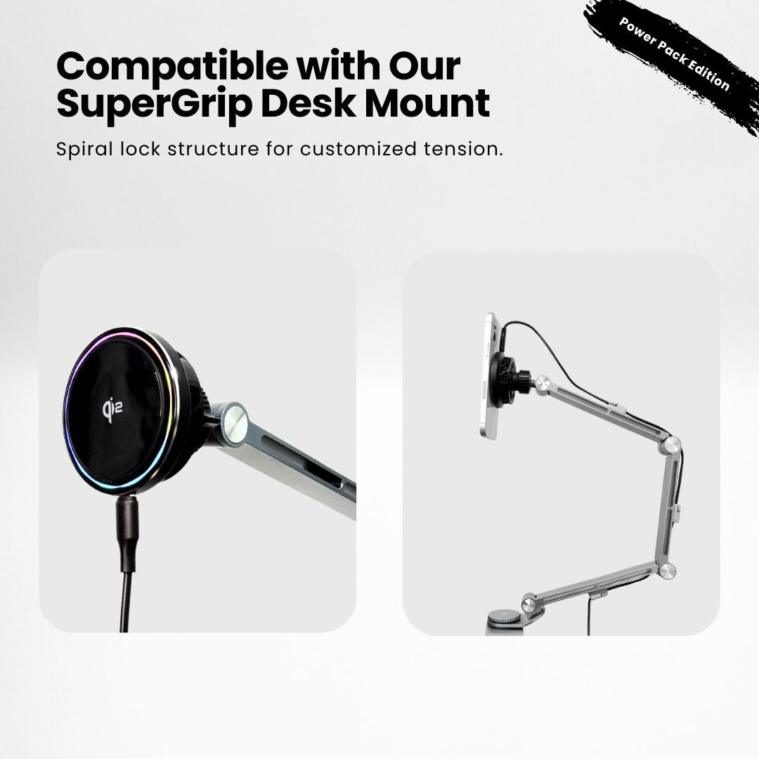 Lisslune | SuperGrip Table Mount: Phone & Tablet