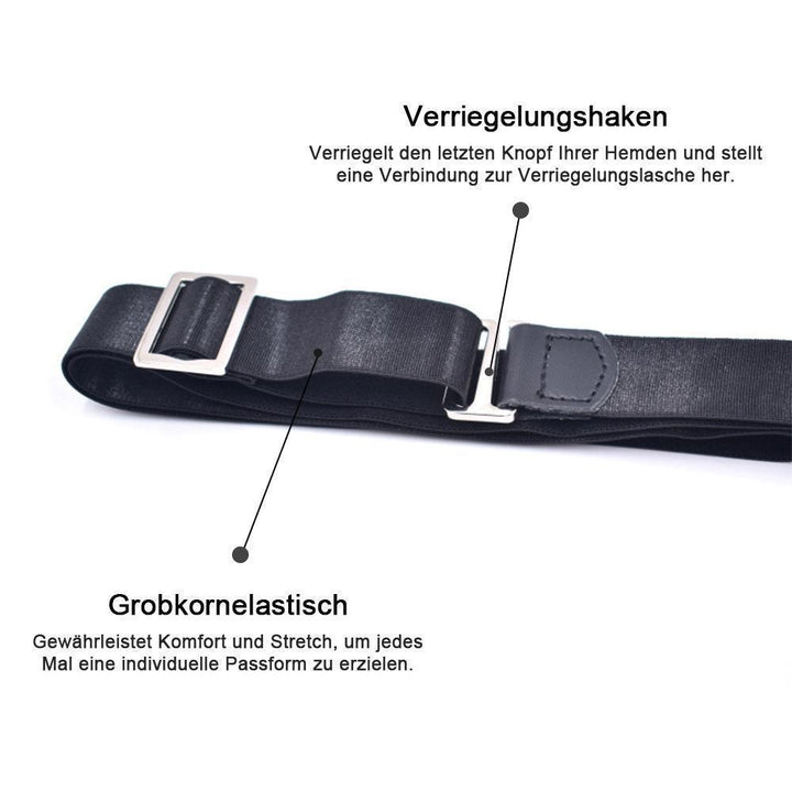 Lisslune | Non-slip and wrinkle-resistant shirt belt