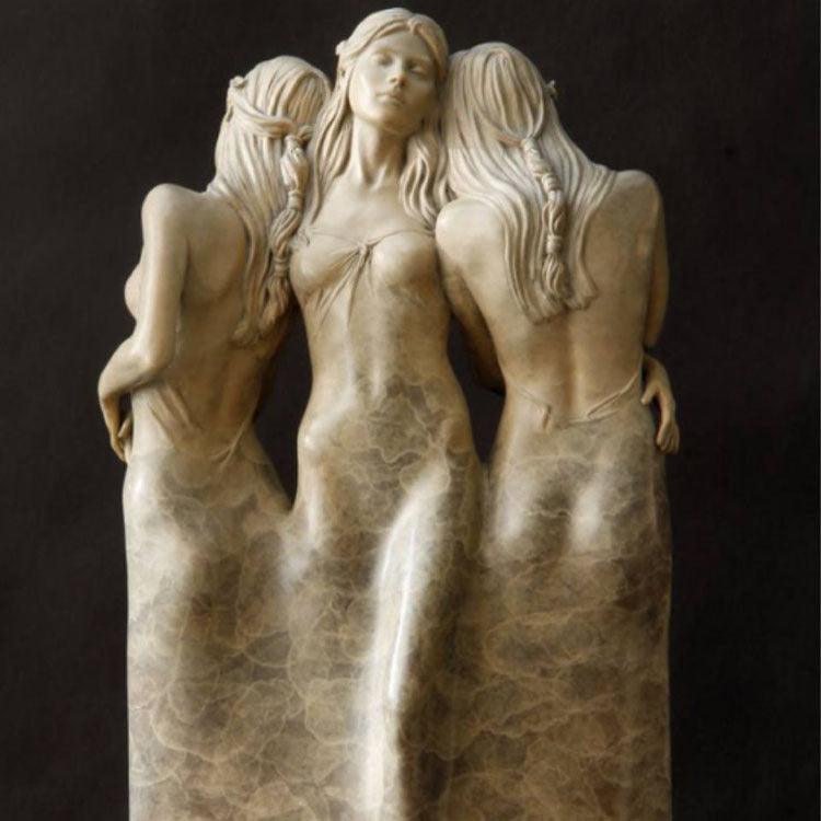 Lisslune | Trinity of the Goddesses Resin Art - Fascinating Decoration for Home and Garden