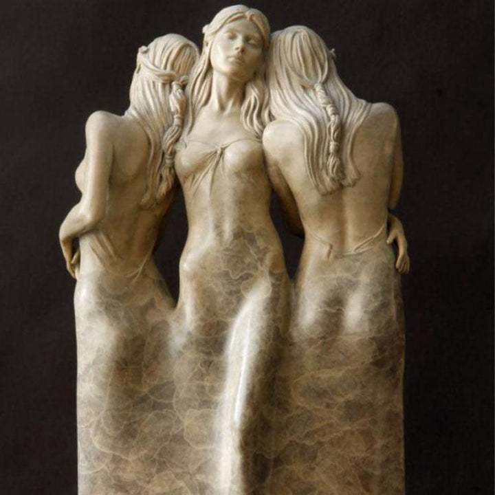 Lisslune | Trinity of the Goddesses Resin Art - Fascinating Decoration for Home and Garden