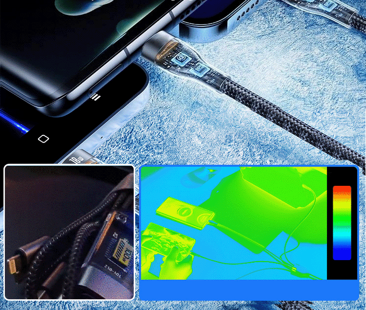 Lisslune | Super Fast Charging 3-in-1 Data Cable