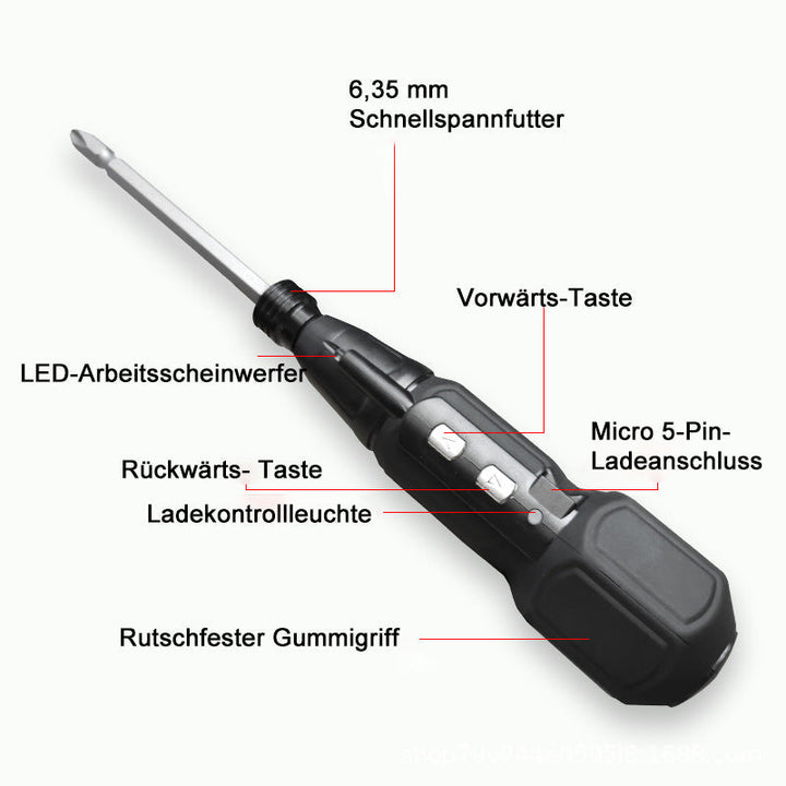 Lisslune | Multifunctional rechargeable portable screwdriver