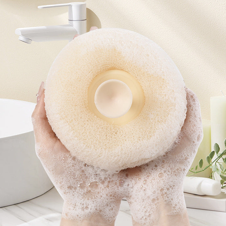 Lisslune | Super soft bath ball with suction cup with sunflower