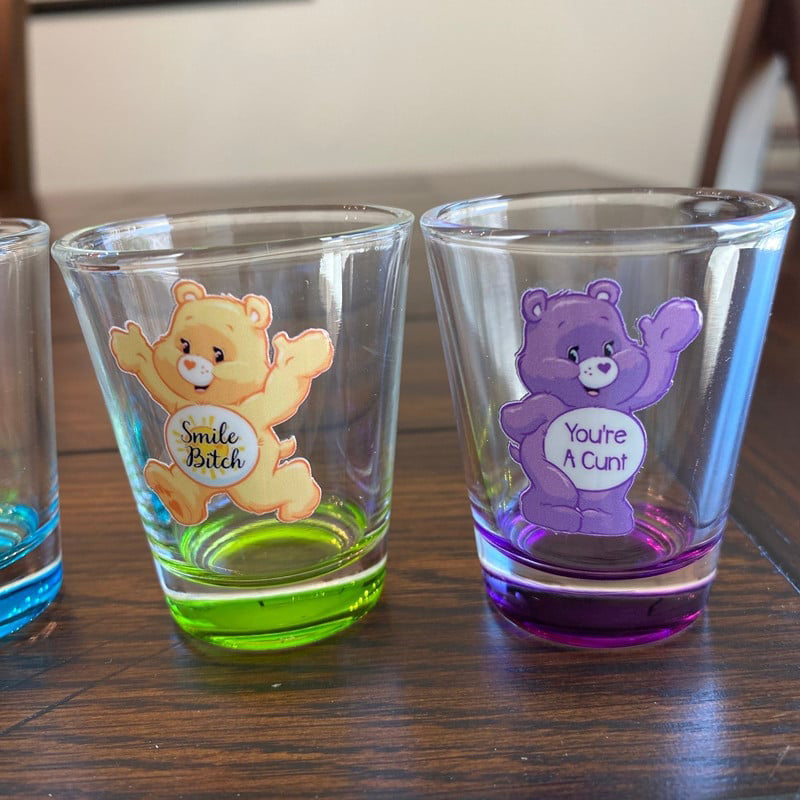 Lisslune | Swear Bears Shot Glasses, 6 Pieces