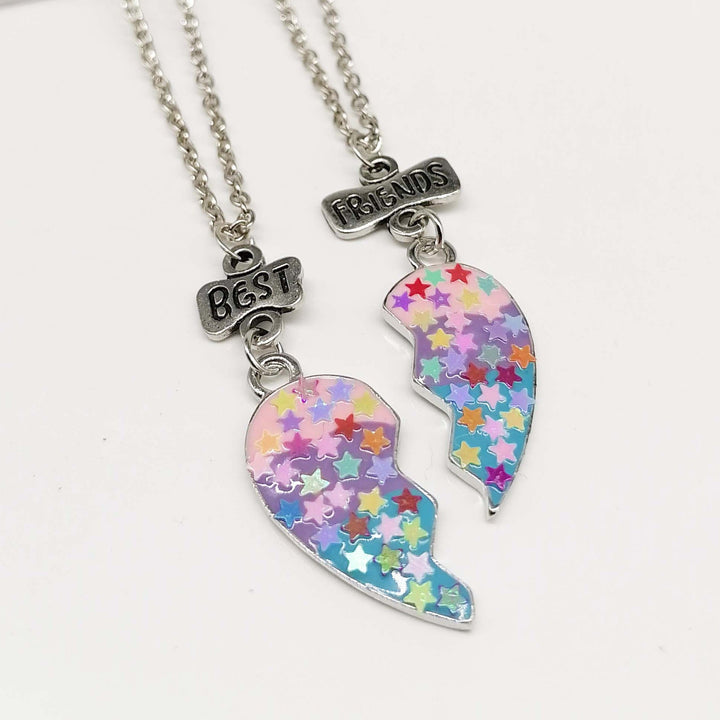 Lisslune | Heart Pendant Best Friends Forever Friendship Necklace