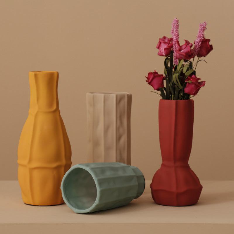 Rynx Morandi Embroidered Ceramic Vase