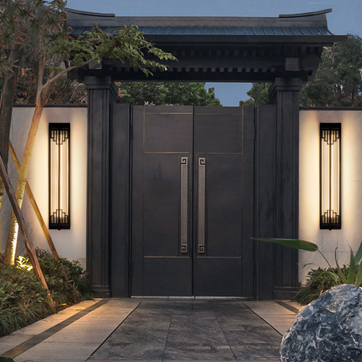 Lisslune | LumaRay Waterproof LED Wall Light | Stainless Steel Glass | Rectangular | Outdoor Lighting Terrace