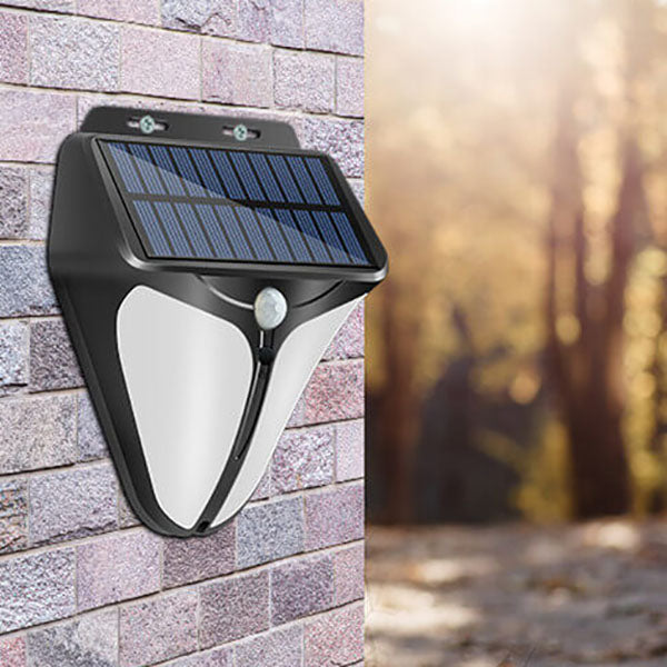 Lisslune | Solar Intelligent Triangle Outdoor Waterproof Body Sensor Patio LED Wall Light