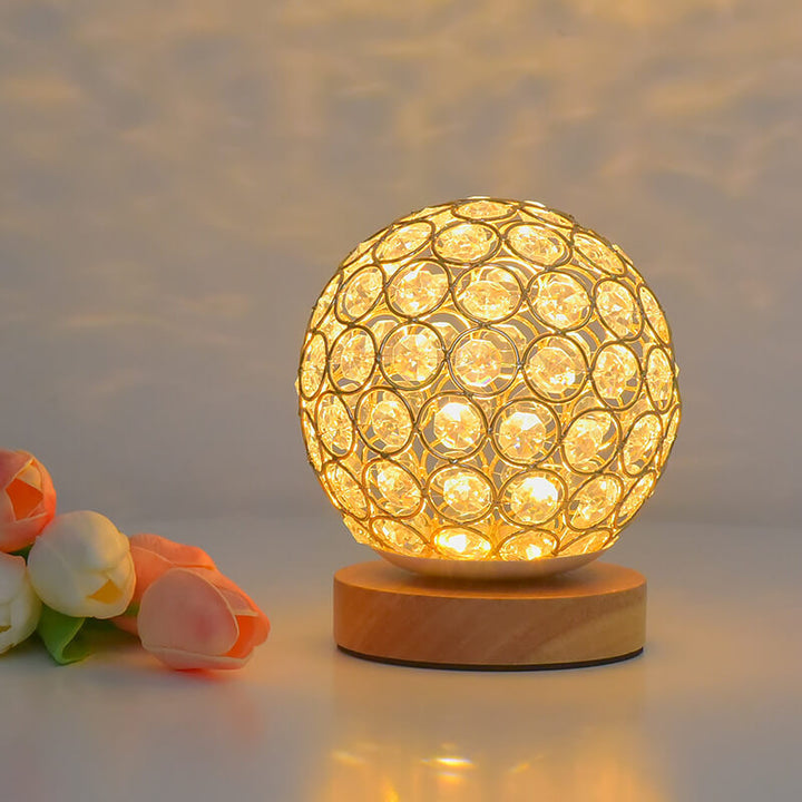 Lisslune | Modern Minimalistic Round USB Rechargeable LED Night Light Table Lamp
