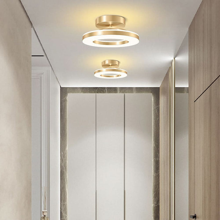 Lisslune | ZAYNO Black LED Ceiling Light – Modern Flush Mount
