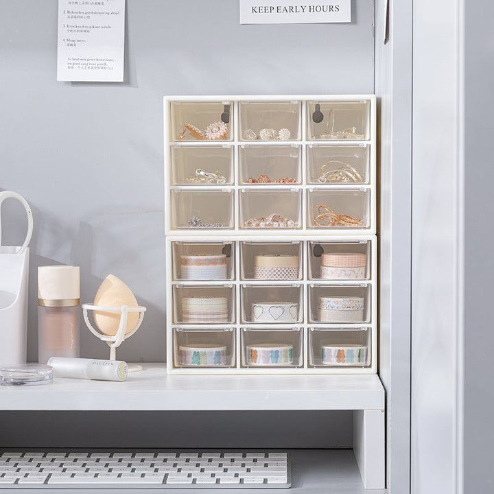 Rynx 9 Grid Dustproof Desk Storage Drawer