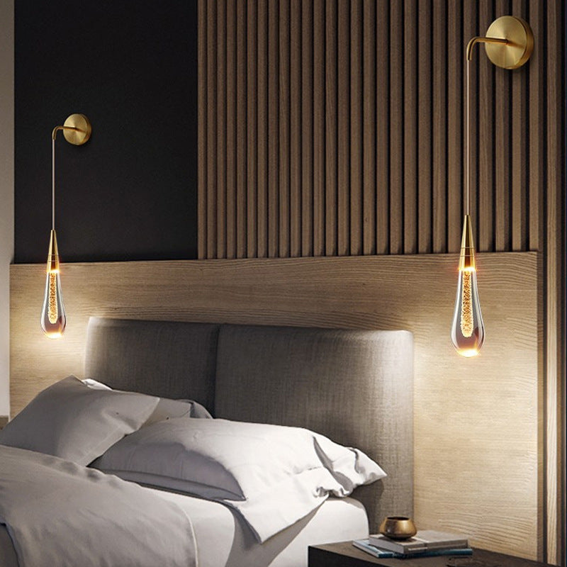 Lisslune | LumeTear Luxury LED Wall Light | Teardrop Design | Dimmable | For Bedroom & Living Room