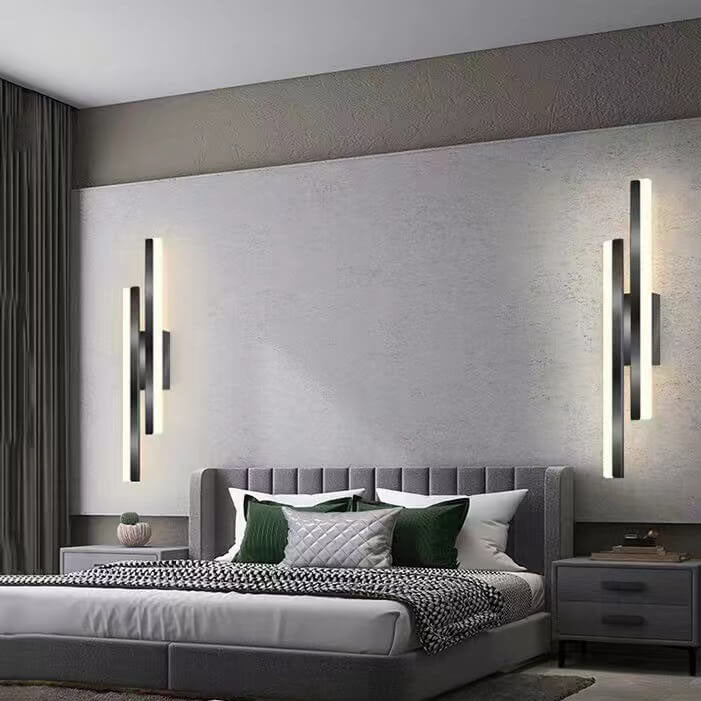 Lisslune | LuxLine Modern LED Wall Lamp | Minimalist Design | Iron & Acrylic | Dimmable Light
