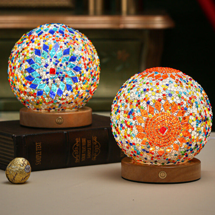 Lisslune | BohoGlow – Modern Bohemian Table Lamp with USB Charging