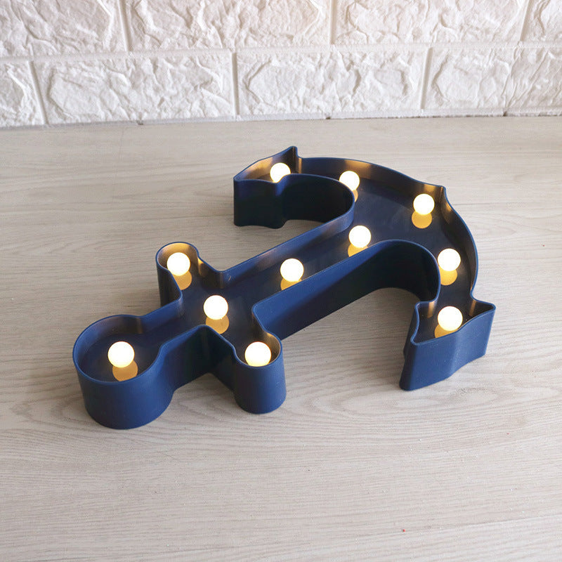 Lisslune | Scandinavian modern Boat Anchor ABS Battery LED Wall Sconce Lamp