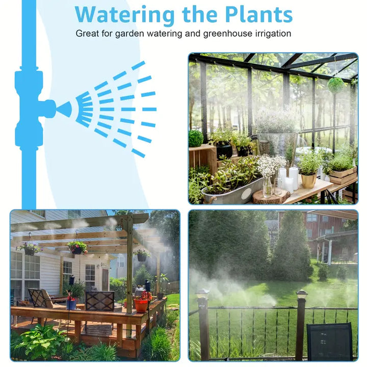Lisslune | Irrigation system for the garden – Drip irrigation kit with adjustable spray head and accessories