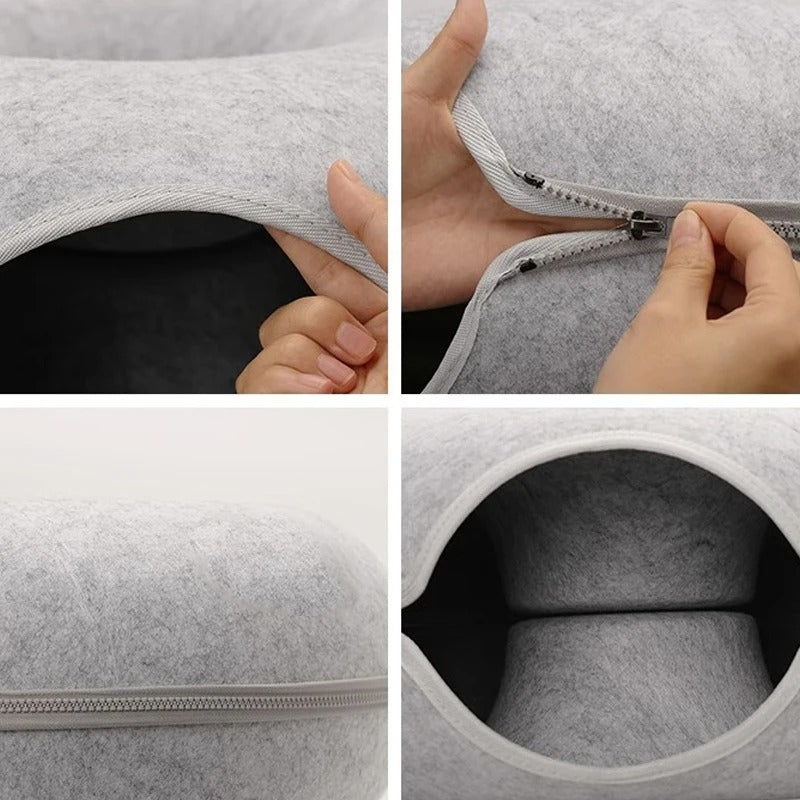 Lisslune | PetRest - Cozy Cat Bed Donut Bed for Ultimate Comfort