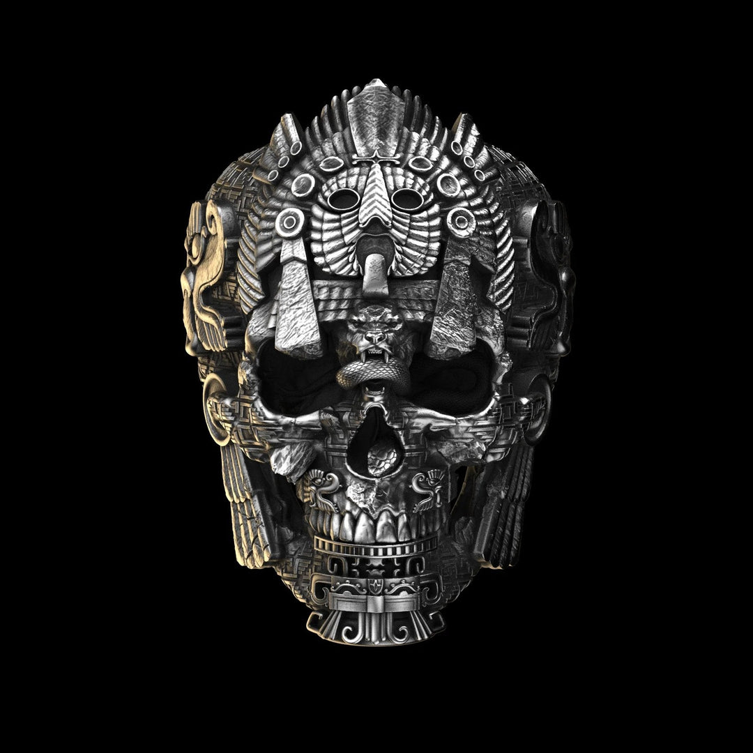 Lisslune | Sterling Silver Black Skull Ring
