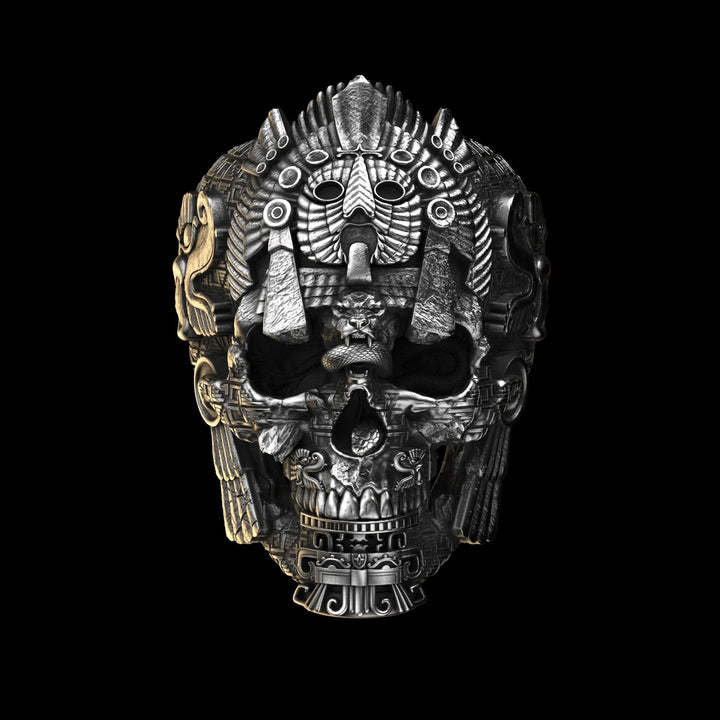 Lisslune | Sterling Silver Black Skull Ring
