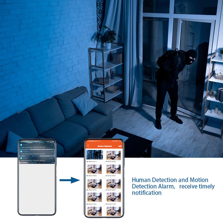 Lisslune | Hidden Spy Cam with 360° Foldable Lens - Wireless Mini Camera