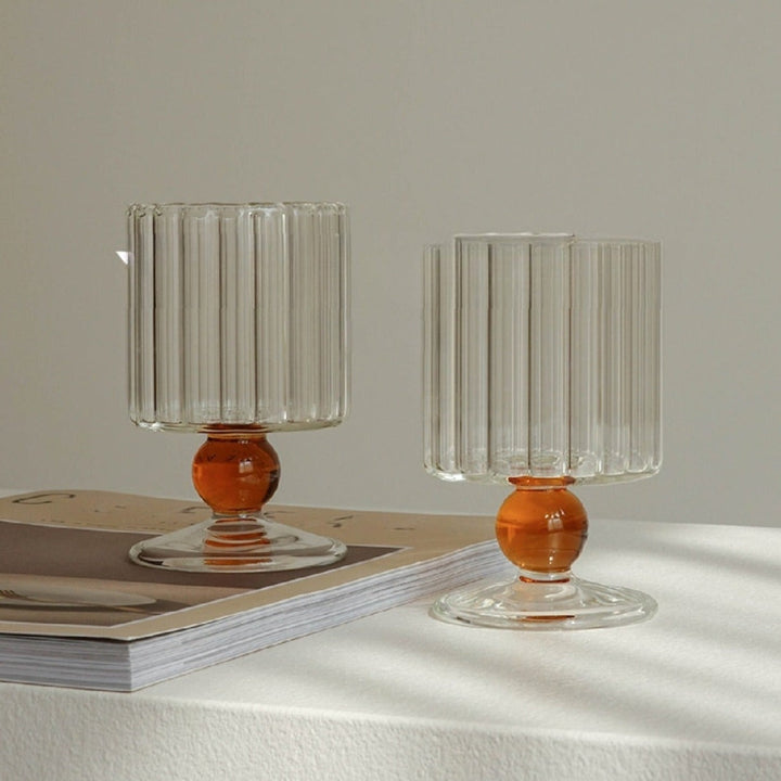 Lisslune | Orange Dot Vintage Glassware Handmade