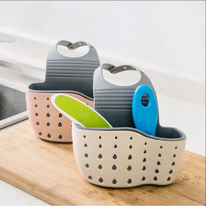 Lisslune | Portable Hanging Kitchen Sink Basket Drain Bathroom Storage Basket Bag Tools Adjustable Sink Holder Home Cocina Accessories