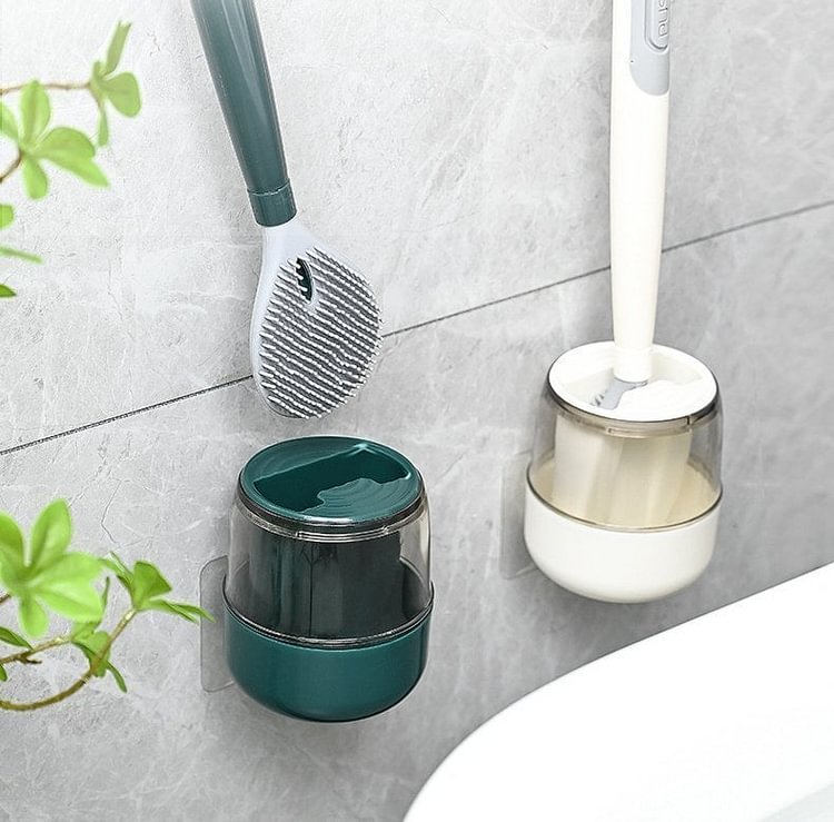 Lisslune | FlexScrub Smart Toilet Brush with Flexible Bristles and Built-in Cleaning