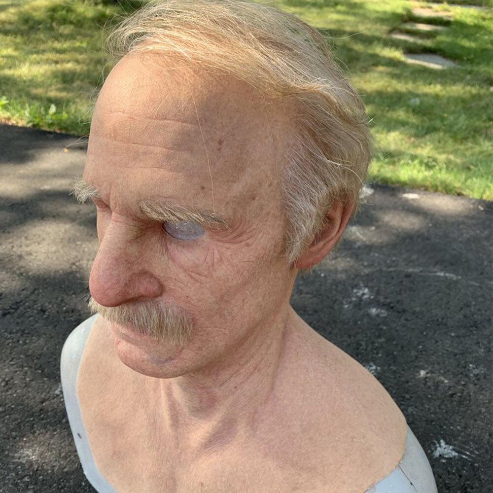 Lisslune | Creepy Old Man Mask – Realistic Latex Halloween Mask for Adults
