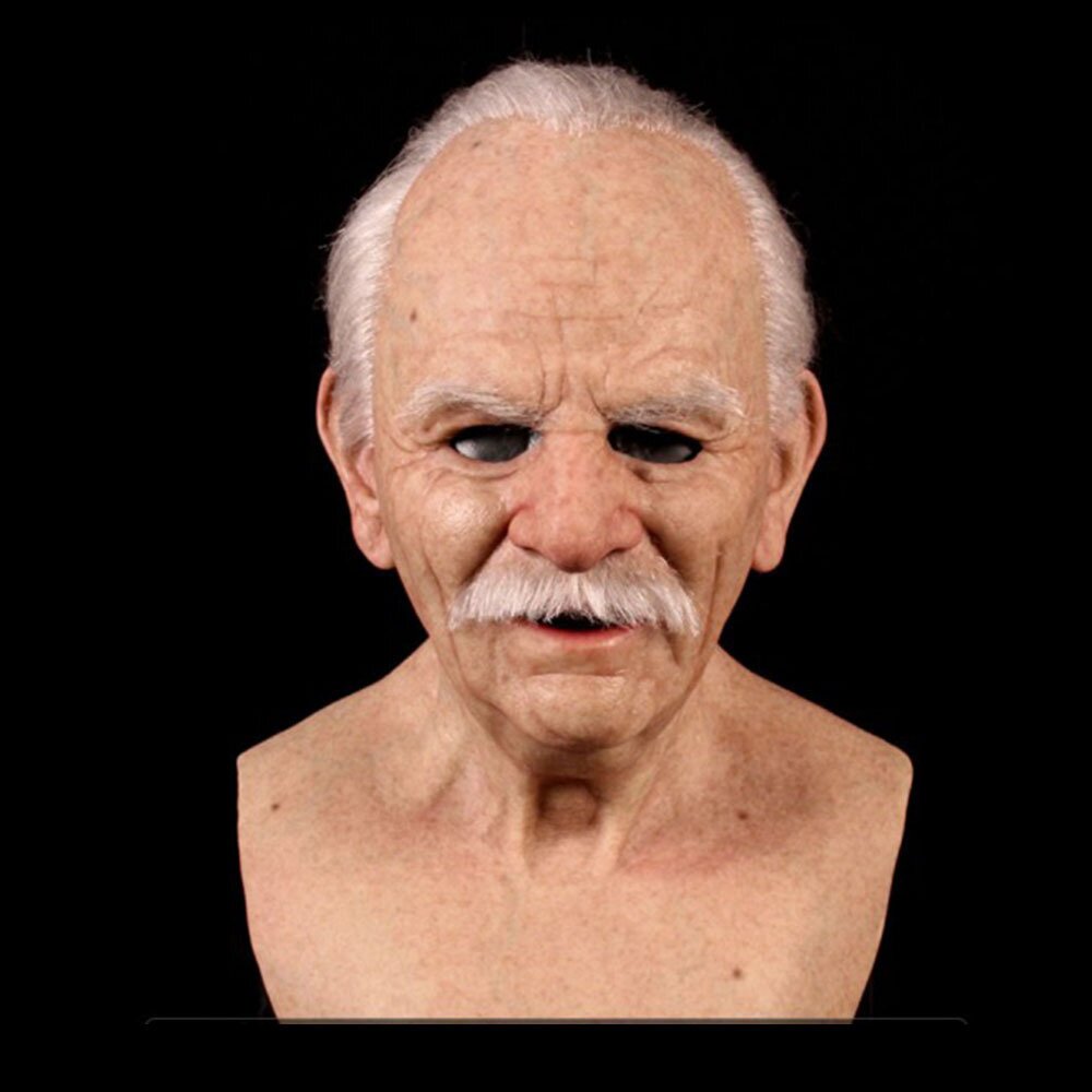 Lisslune | Creepy Old Man Mask – Realistic Latex Halloween Mask for Adults