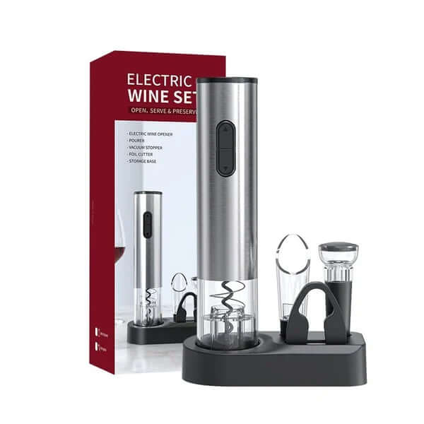 Lisslune | VinoLift Electric Wine Opener Set – Effortless Cork Removal