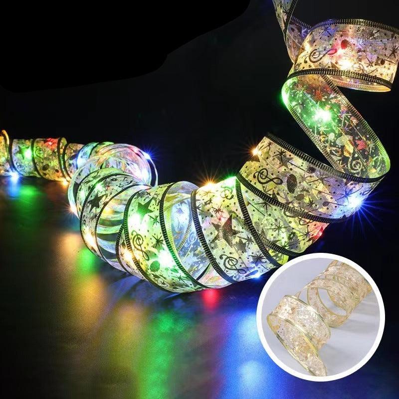 Lisslune | Magical Silk Ribbon Fairy Lights: Light Up Your Christmas Wonderland