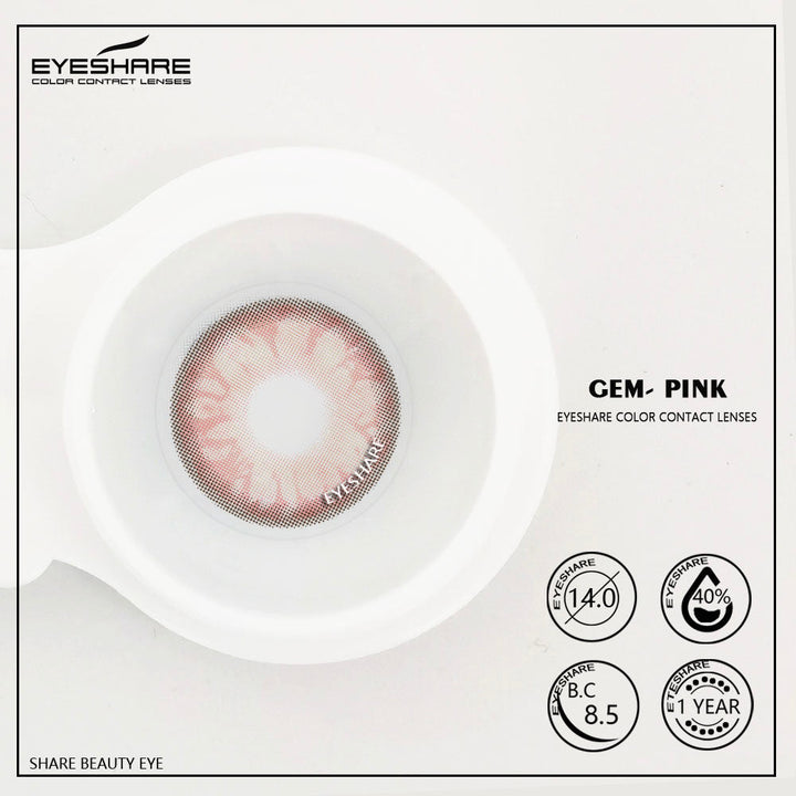 Rynx Gem Pink 14.0mm 1 Pair | 1 Year