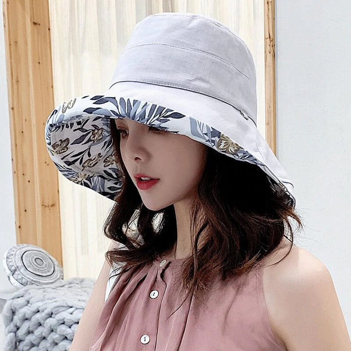Lisslune | Wide Brim Cotton Summer Hat