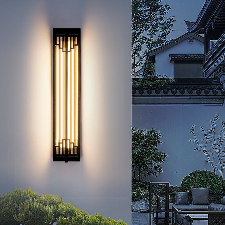Lisslune | LumaRay Waterproof LED Wall Light | Stainless Steel Glass | Rectangular | Outdoor Lighting Terrace
