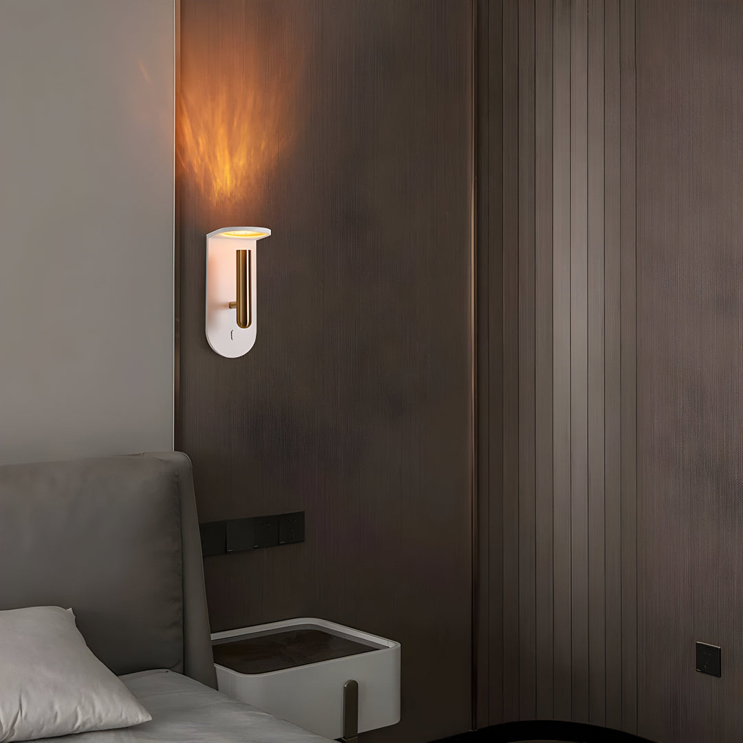 Lisslune | NordiFlame – Adjustable Nordic LED wall light with flame effect