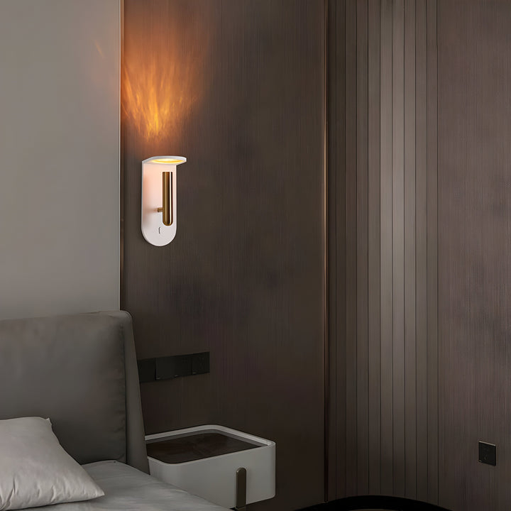 Lisslune | NordiFlame – Adjustable Nordic LED wall light with flame effect