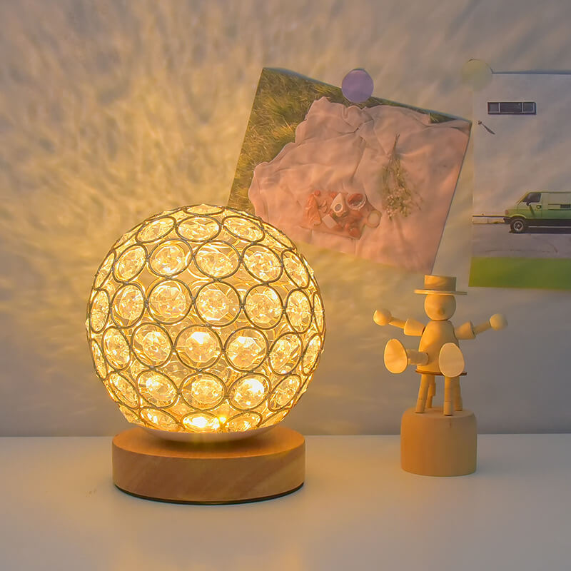 Lisslune | Modern Minimalistic Round USB Rechargeable LED Night Light Table Lamp