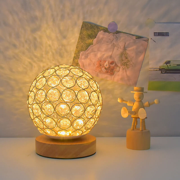 Lisslune | Modern Minimalistic Round USB Rechargeable LED Night Light Table Lamp